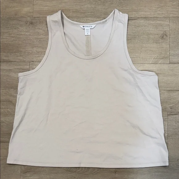Athleta Women's Beige Tank Top - Picture 3 of 6